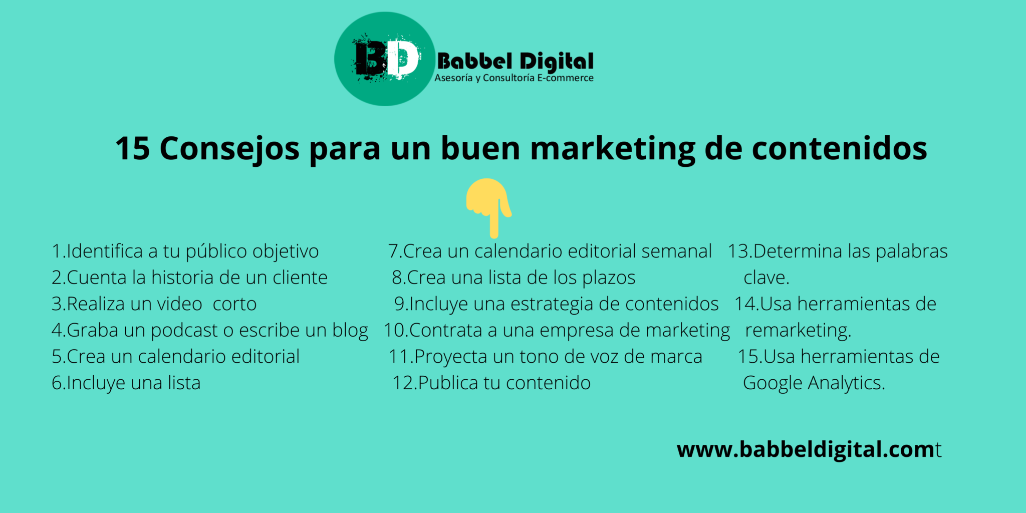 15 Consejos Para Un Buen Marketing De Contenidos Babbel Digital 8116